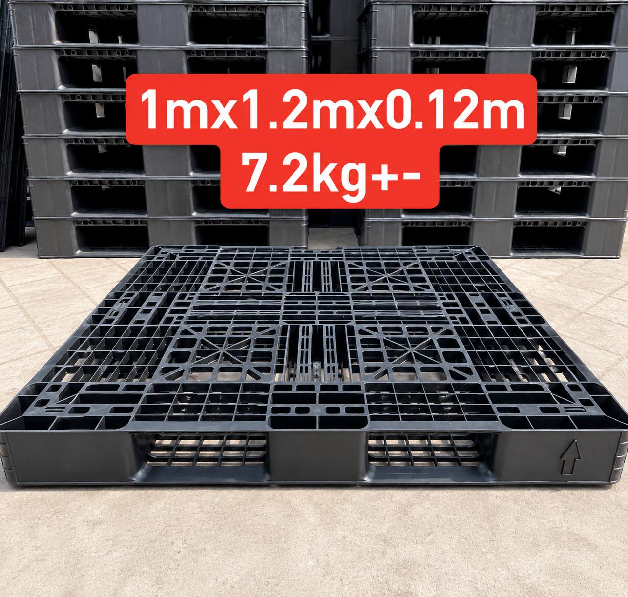 Plastic Export Pallet 1000X1200 mm 7.2 KG